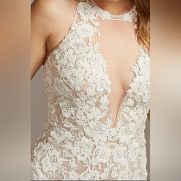 Galina Signature Gown in Ivory/Bisque - Picture 8 of 10